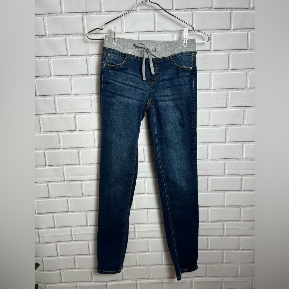 JUSTICE girls chic style fashion  slim super skinny jeans/size 12 - Picture 3 of 11